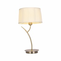 Distribuidor - Lâmpadas Diversas | Sobre Mesas Decoração | SOBREMESA MAGNI 1XE27 CUERO C/PANT.BEIG 53X30X30CM Ref: 143071014